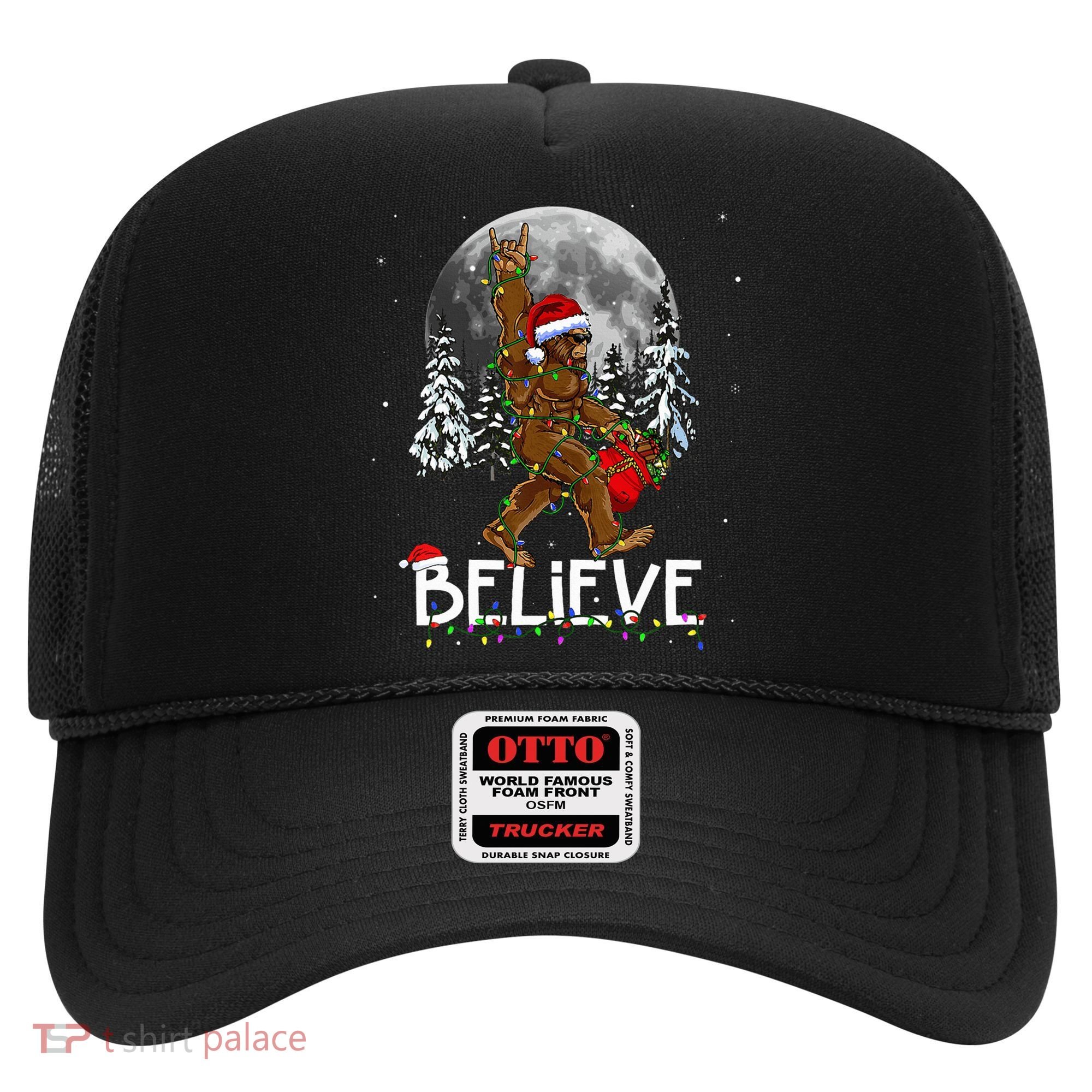 Santa Bigfoot Christmas Sasquatch Believe Hat