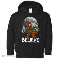 Santa Bigfoot Christmas Sasquatch Believe Toddler Hoodie thumb 0