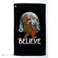 Santa Bigfoot Christmas Sasquatch Believe Golf Towel thumb 0