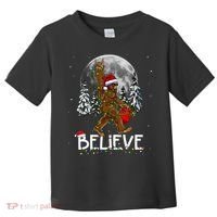 Santa Bigfoot Christmas Sasquatch Believe Toddler T-Shirt thumb 0