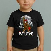 Santa Bigfoot Christmas Sasquatch Believe Toddler T-Shirt thumb 2