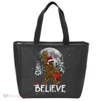 Santa Bigfoot Christmas Sasquatch Believe Tote Bag thumb 0