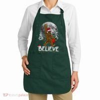 Santa Bigfoot Christmas Sasquatch Believe Apron thumb 2