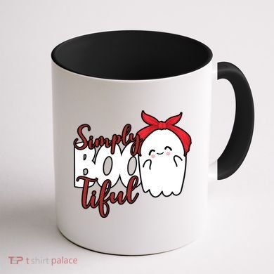 Simply Bootiful Cute Halloween Ghost Coffee Mug back