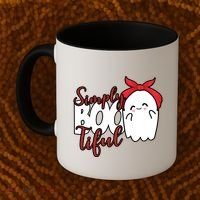 Simply Bootiful Cute Halloween Ghost Coffee Mug thumb 2