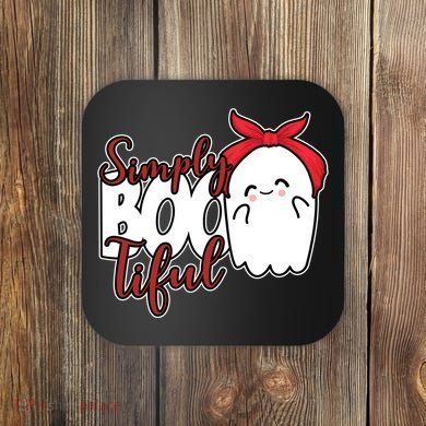 Simply Bootiful Cute Halloween Ghost Coaster