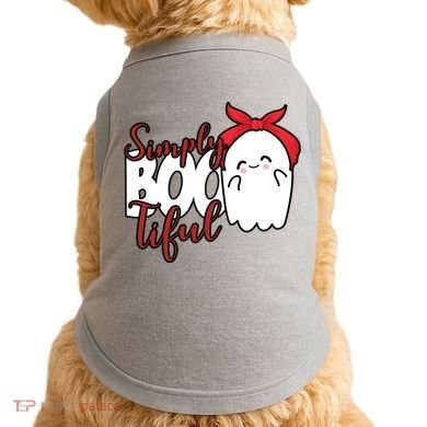 Simply Bootiful Cute Halloween Ghost Doggie Tank