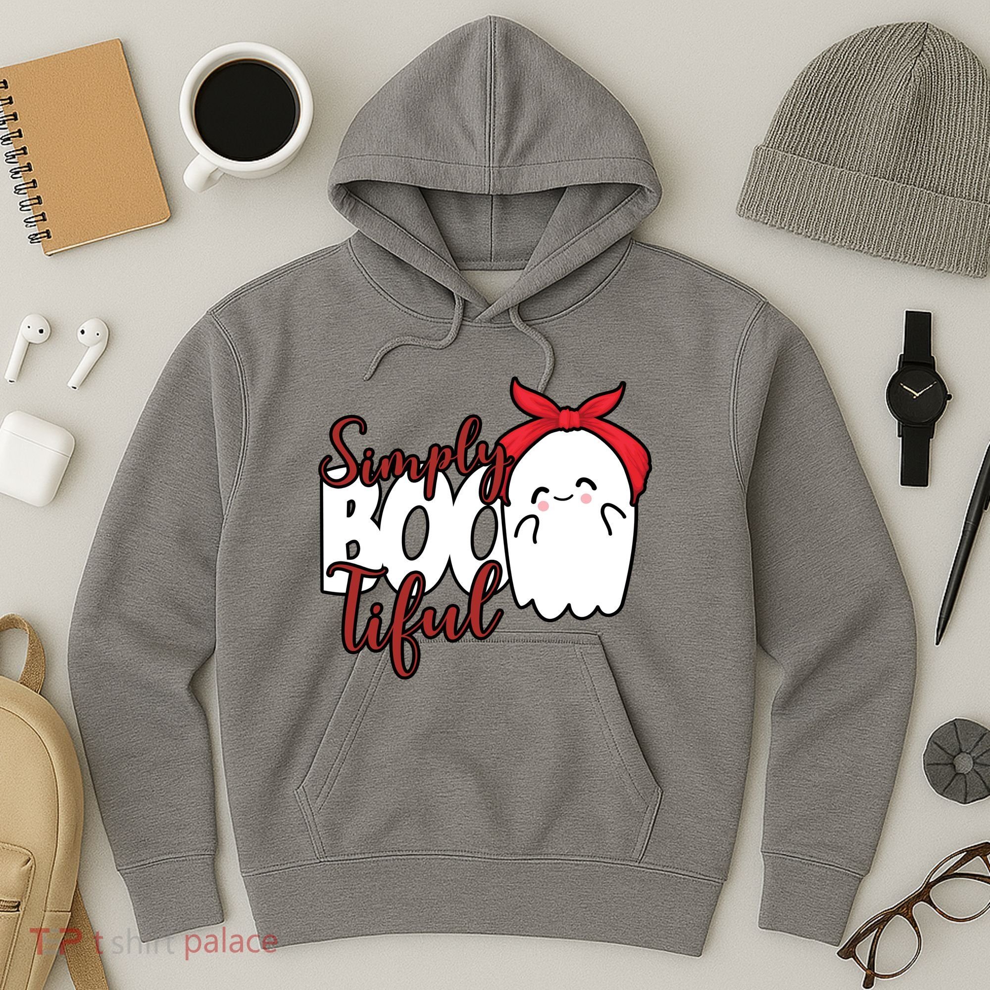 Simply Bootiful Cute Halloween Ghost Hoodie