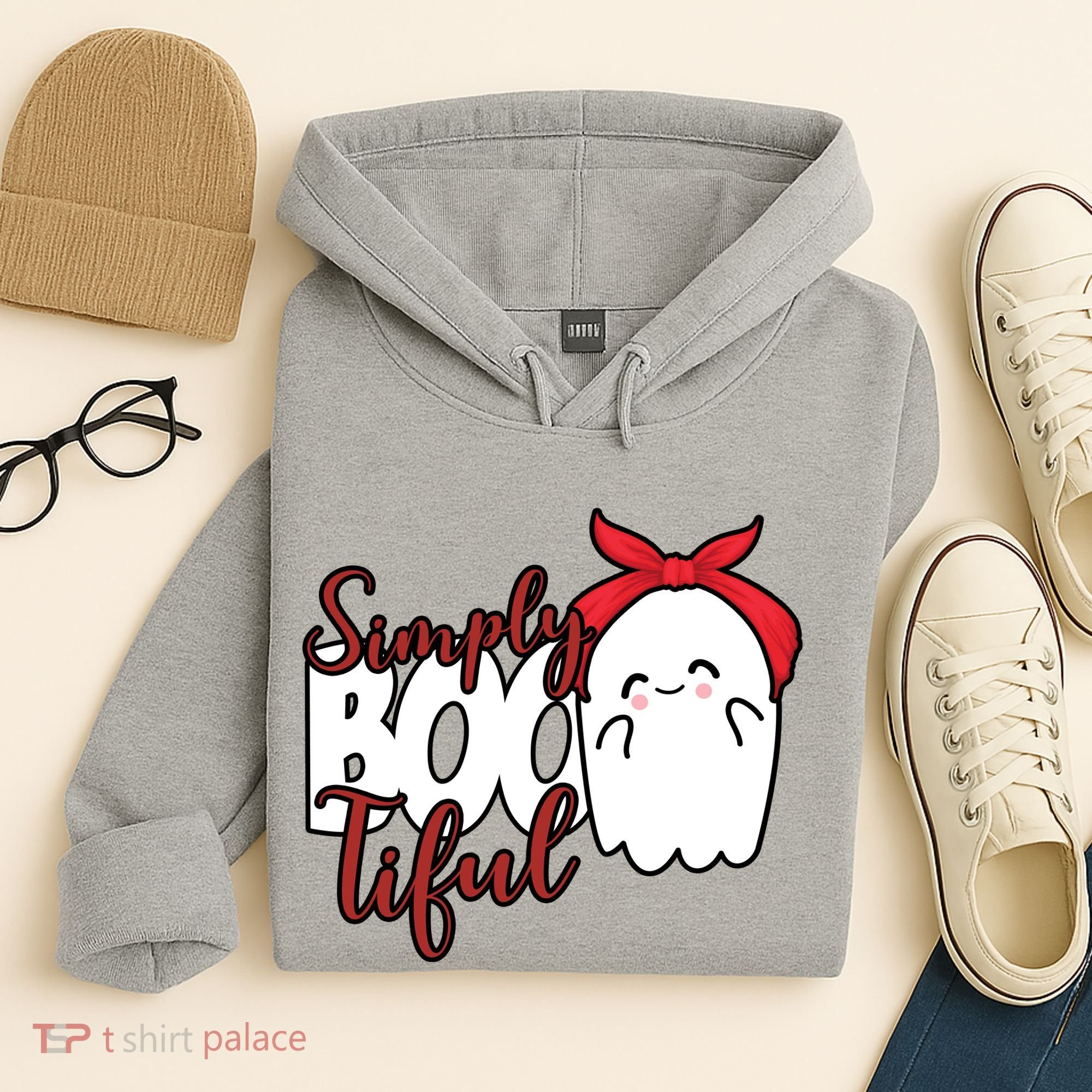 Simply Bootiful Cute Halloween Ghost Hoodie