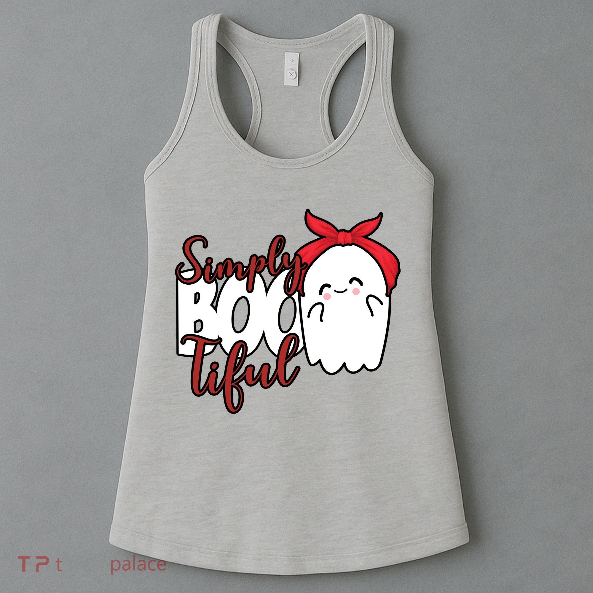 Simply Bootiful Cute Halloween Ghost Women's Tank Top