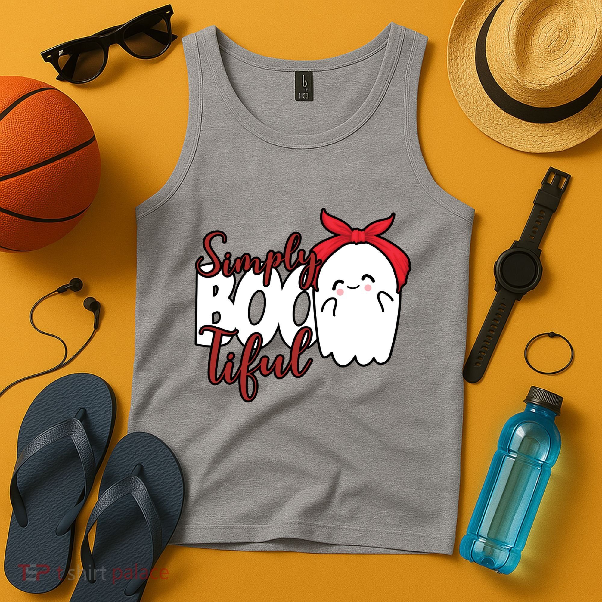 Simply Bootiful Cute Halloween Ghost Tank Top