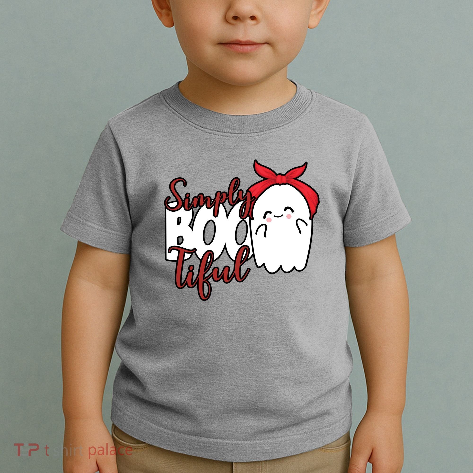 Simply Bootiful Cute Halloween Ghost Toddler T-Shirt