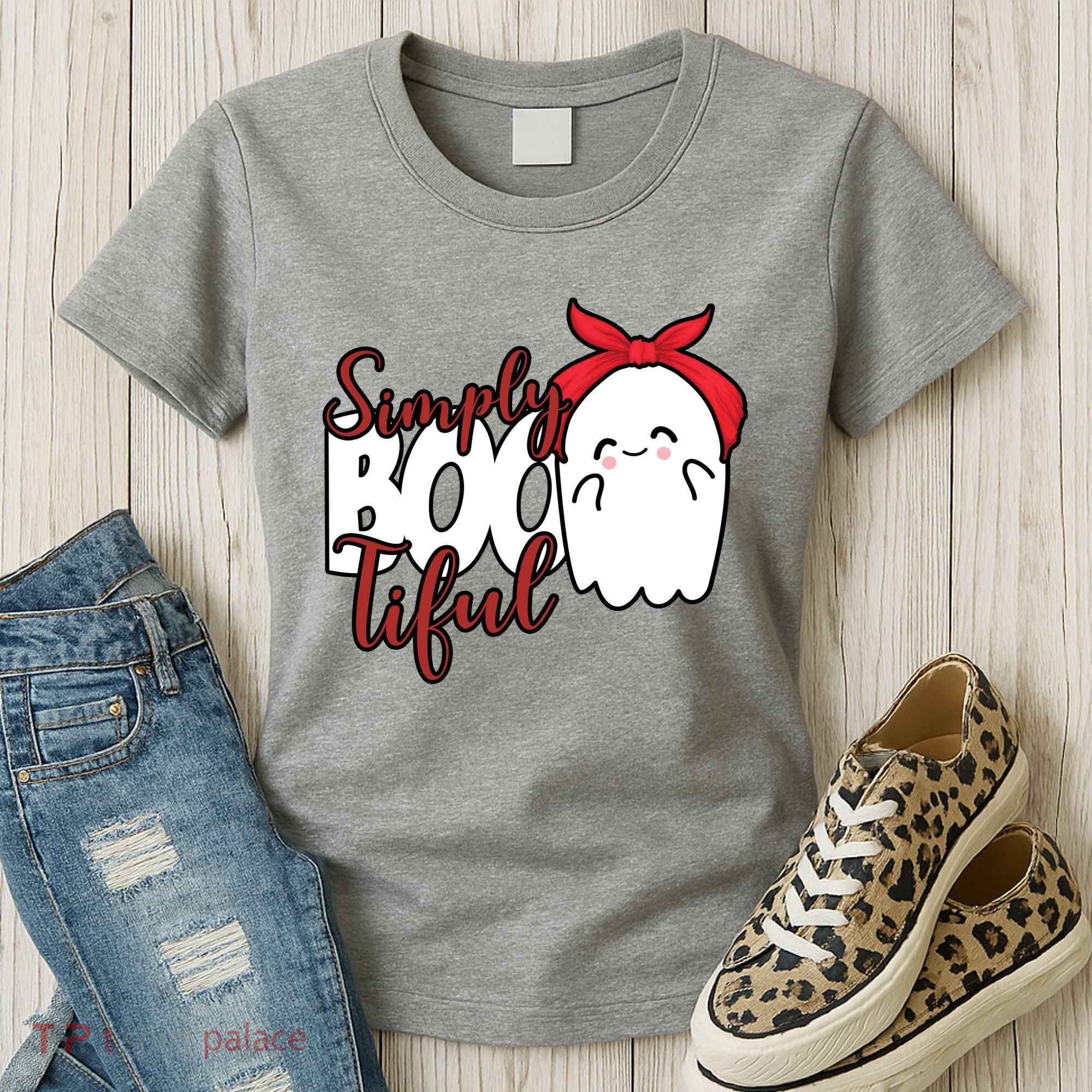 Simply Bootiful Cute Halloween Ghost Women's T-Shirt