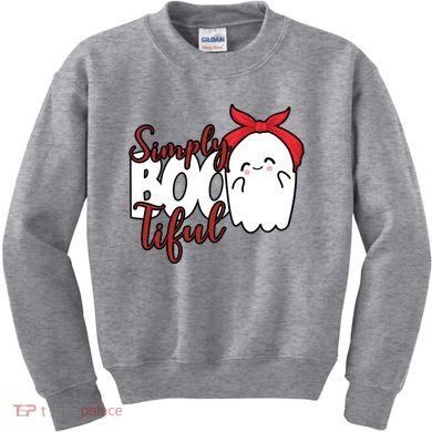 Simply Bootiful Cute Halloween Ghost Kids Sweatshirt
