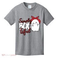 Simply Bootiful Cute Halloween Ghost Kids T-Shirt thumb 0