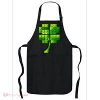 Shamrock Building Clover Blocks St Patricks Day Apron thumb 0