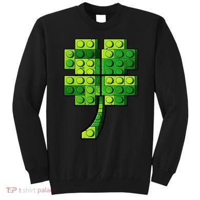 Shamrock Building Clover Blocks St Patricks Day Sweatshirt