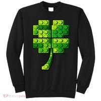 Shamrock Building Clover Blocks St Patricks Day Sweatshirt thumb 0