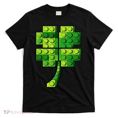 Shamrock Building Clover Blocks St Patricks Day T-Shirt