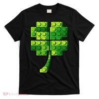Shamrock Building Clover Blocks St Patricks Day T-Shirt thumb 0