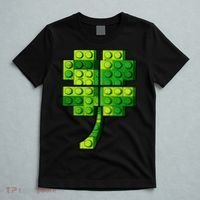 Shamrock Building Clover Blocks St Patricks Day T-Shirt thumb 5