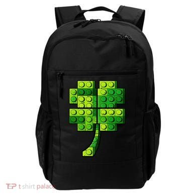 Shamrock Building Clover Blocks St Patricks Day Backpack