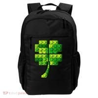 Shamrock Building Clover Blocks St Patricks Day Backpack thumb 0