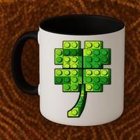 Shamrock Building Clover Blocks St Patricks Day Coffee Mug thumb 2