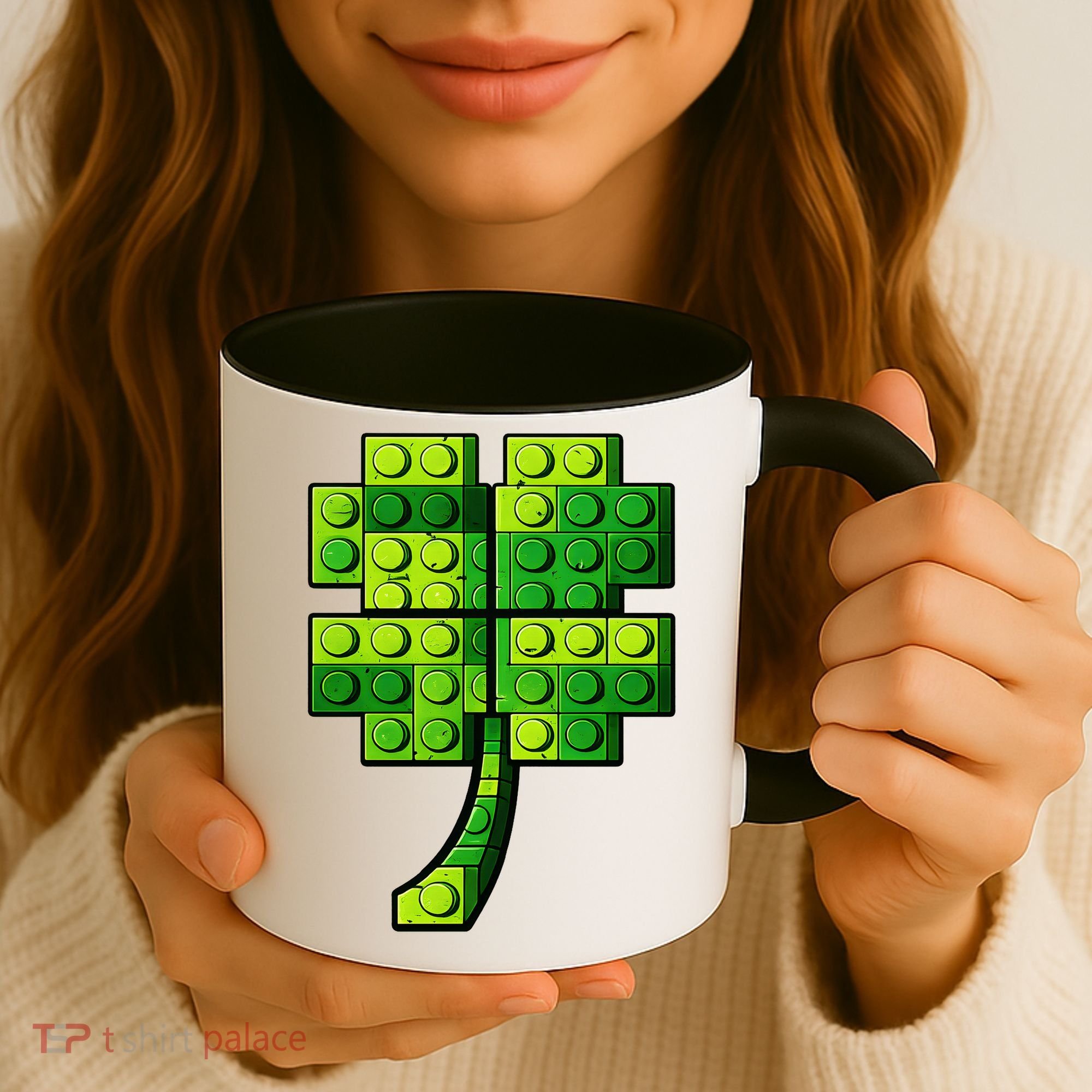 Shamrock Building Clover Blocks St Patricks Day Coffee Mug