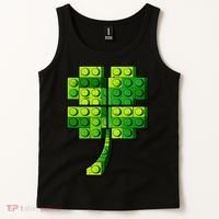 Shamrock Building Clover Blocks St Patricks Day Tank Top thumb 2
