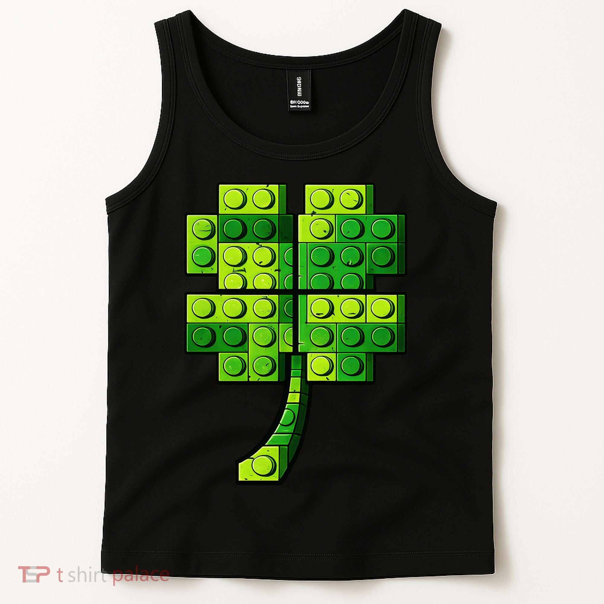 Shamrock Building Clover Blocks St Patricks Day Tank Top