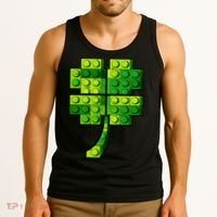 Shamrock Building Clover Blocks St Patricks Day Tank Top thumb 3