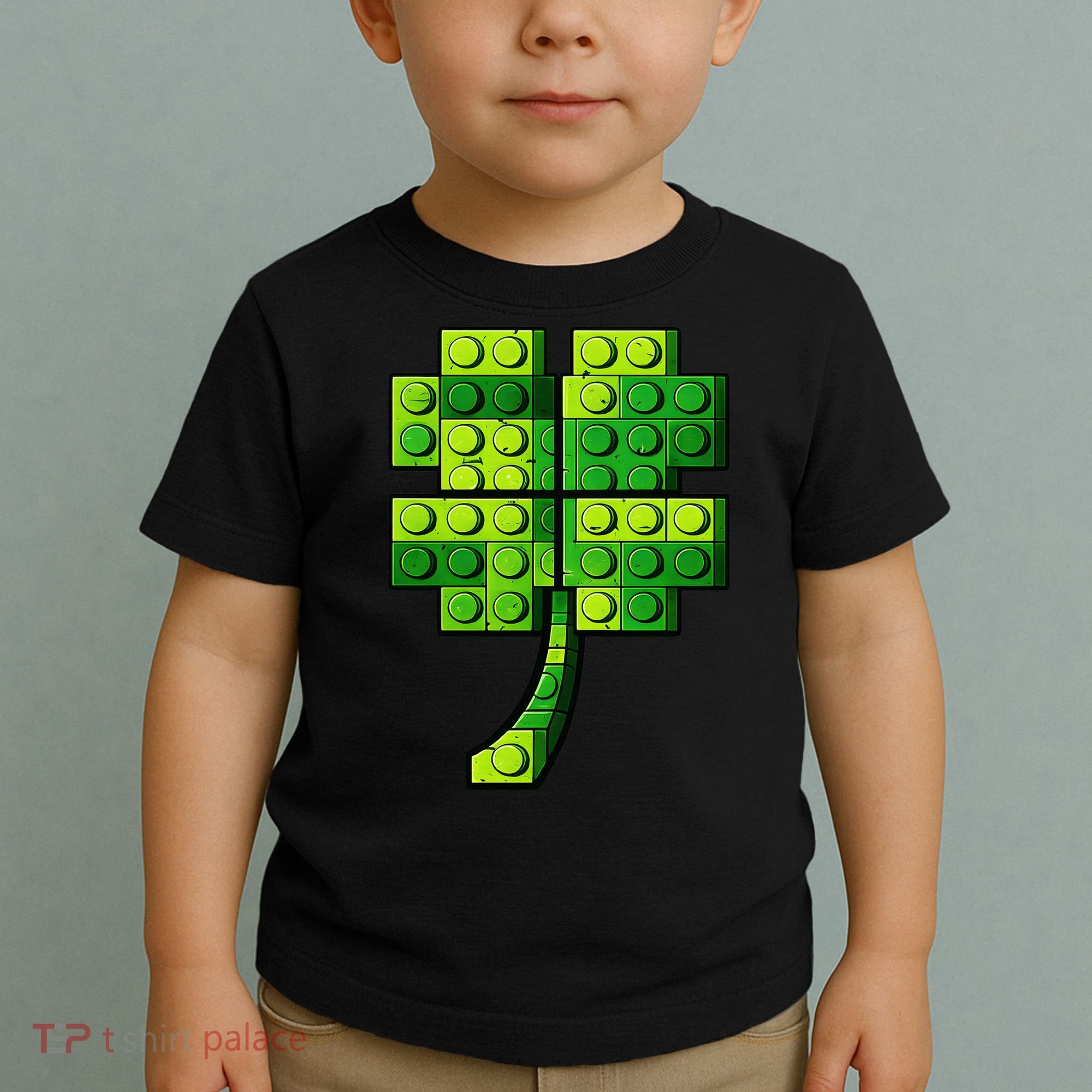 Shamrock Building Clover Blocks St Patricks Day Toddler T-Shirt
