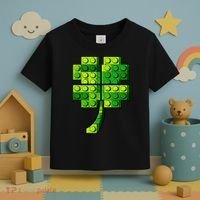 Shamrock Building Clover Blocks St Patricks Day Toddler T-Shirt thumb 3