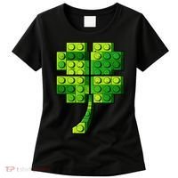 Shamrock Building Clover Blocks St Patricks Day Women's T-Shirt thumb 0