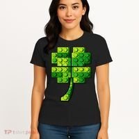 Shamrock Building Clover Blocks St Patricks Day Women's T-Shirt thumb 4