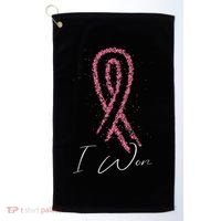 Survivor Breast Cancer Awareness Golf Towel thumb 0