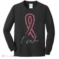 Survivor Breast Cancer Awareness Kids Long Sleeve Shirt thumb 0