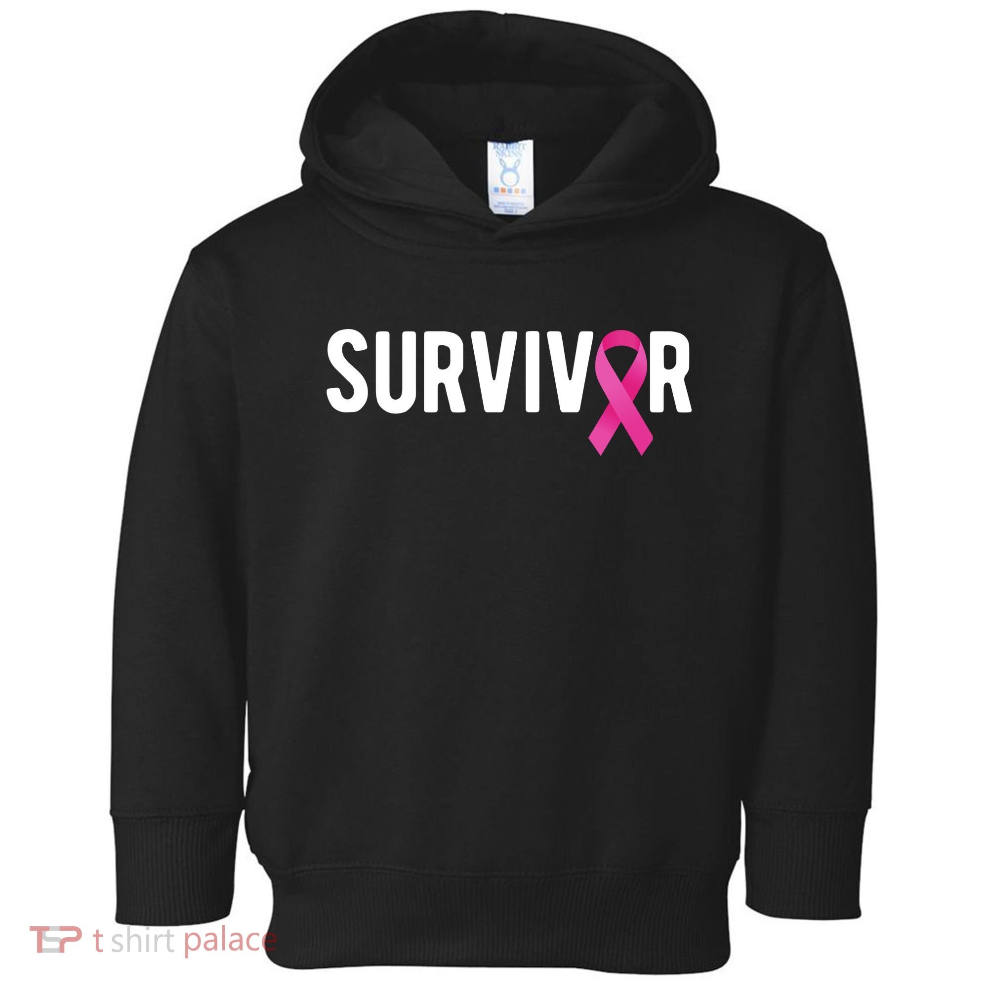 Survivor Breast Cancer Awareness Ribbon Toddler Hoodie