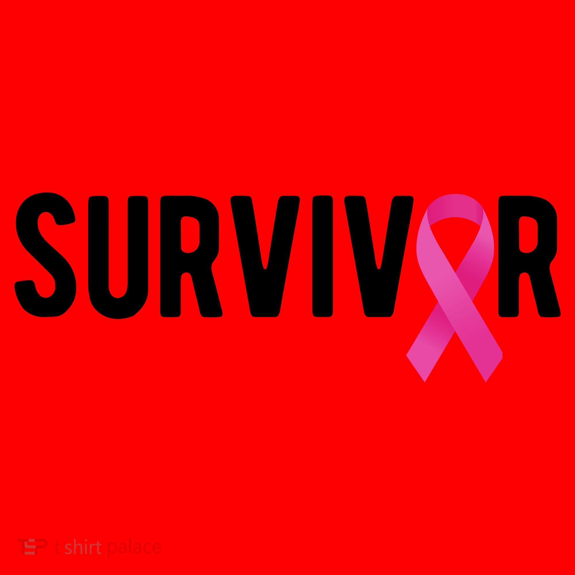 Survivor Breast Cancer Awareness Ribbon Santa Hat