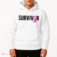 Survivor Breast Cancer Awareness Ribbon Hoodie thumb 2