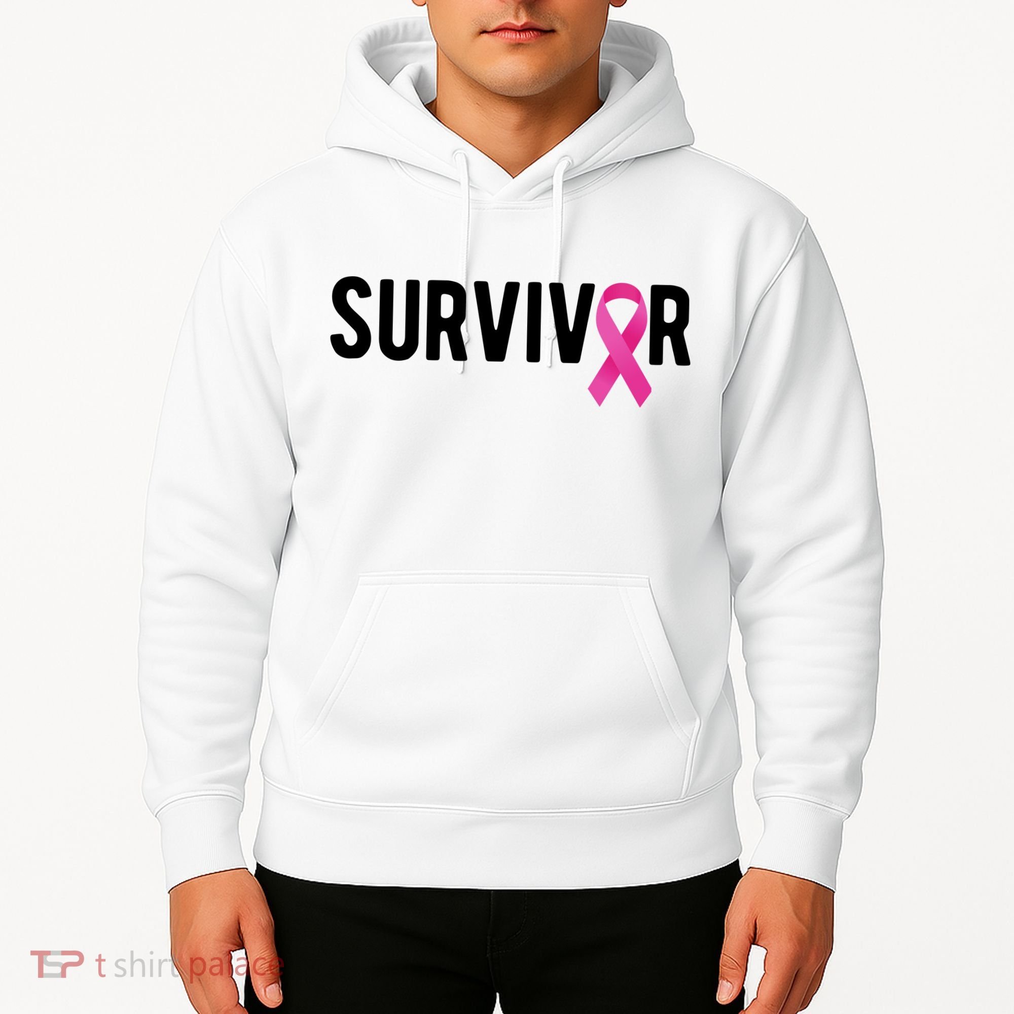 Survivor Breast Cancer Awareness Ribbon Hoodie