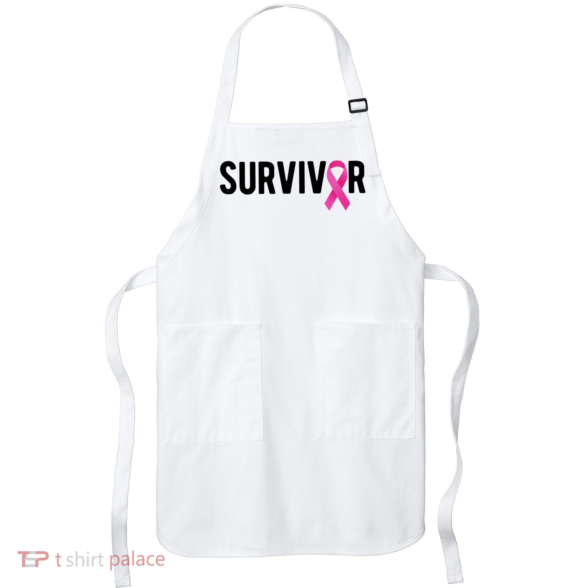 Survivor Breast Cancer Awareness Ribbon Apron