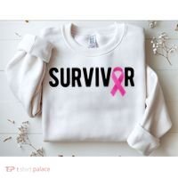 Survivor Breast Cancer Awareness Ribbon Sweatshirt thumb 2