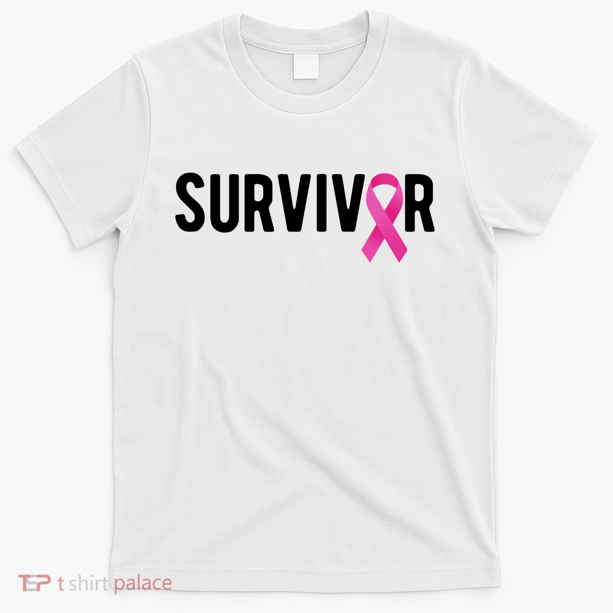 Survivor Breast Cancer Awareness Ribbon T-Shirt