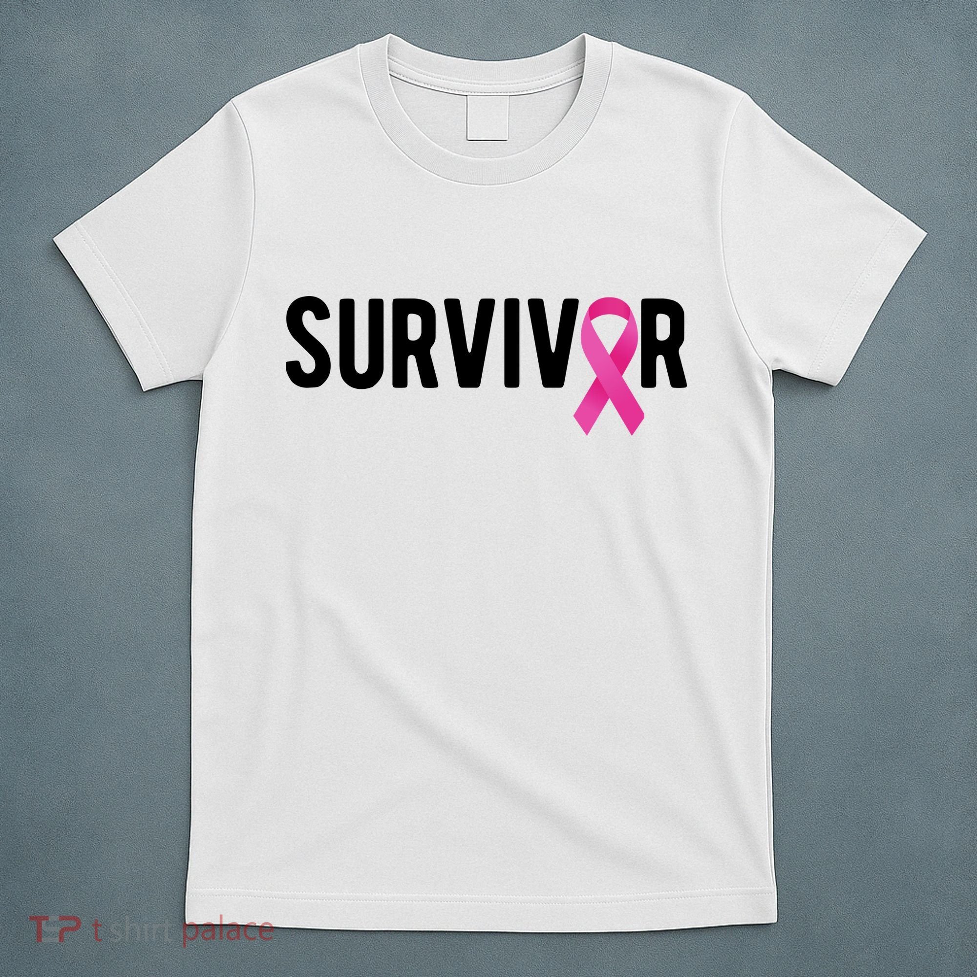 Survivor Breast Cancer Awareness Ribbon T-Shirt