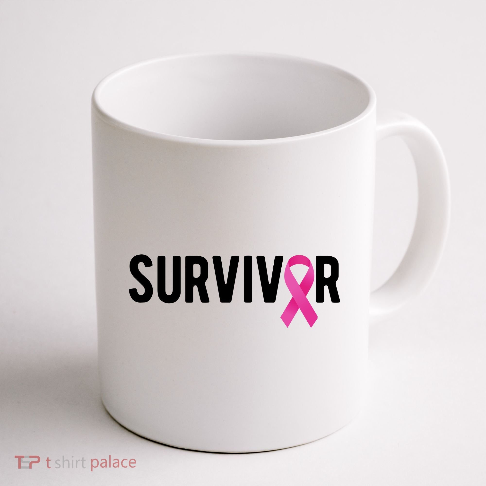 Survivor Breast Cancer Awareness Ribbon Coffee Mug