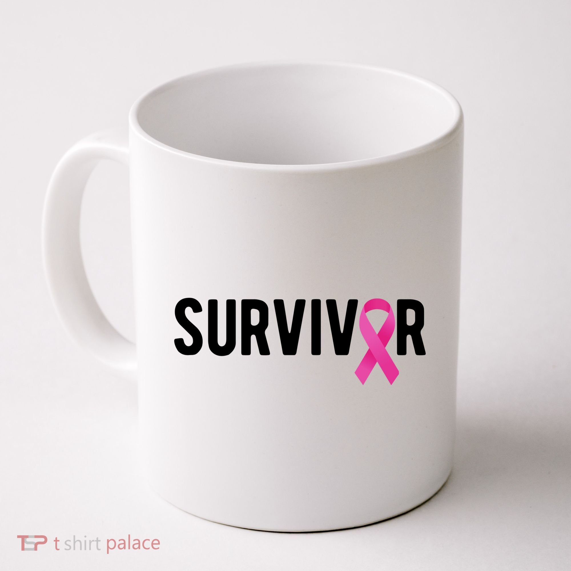 Survivor Breast Cancer Awareness Ribbon Coffee Mug