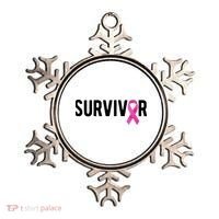 Survivor Breast Cancer Awareness Ribbon Ornament thumb 0