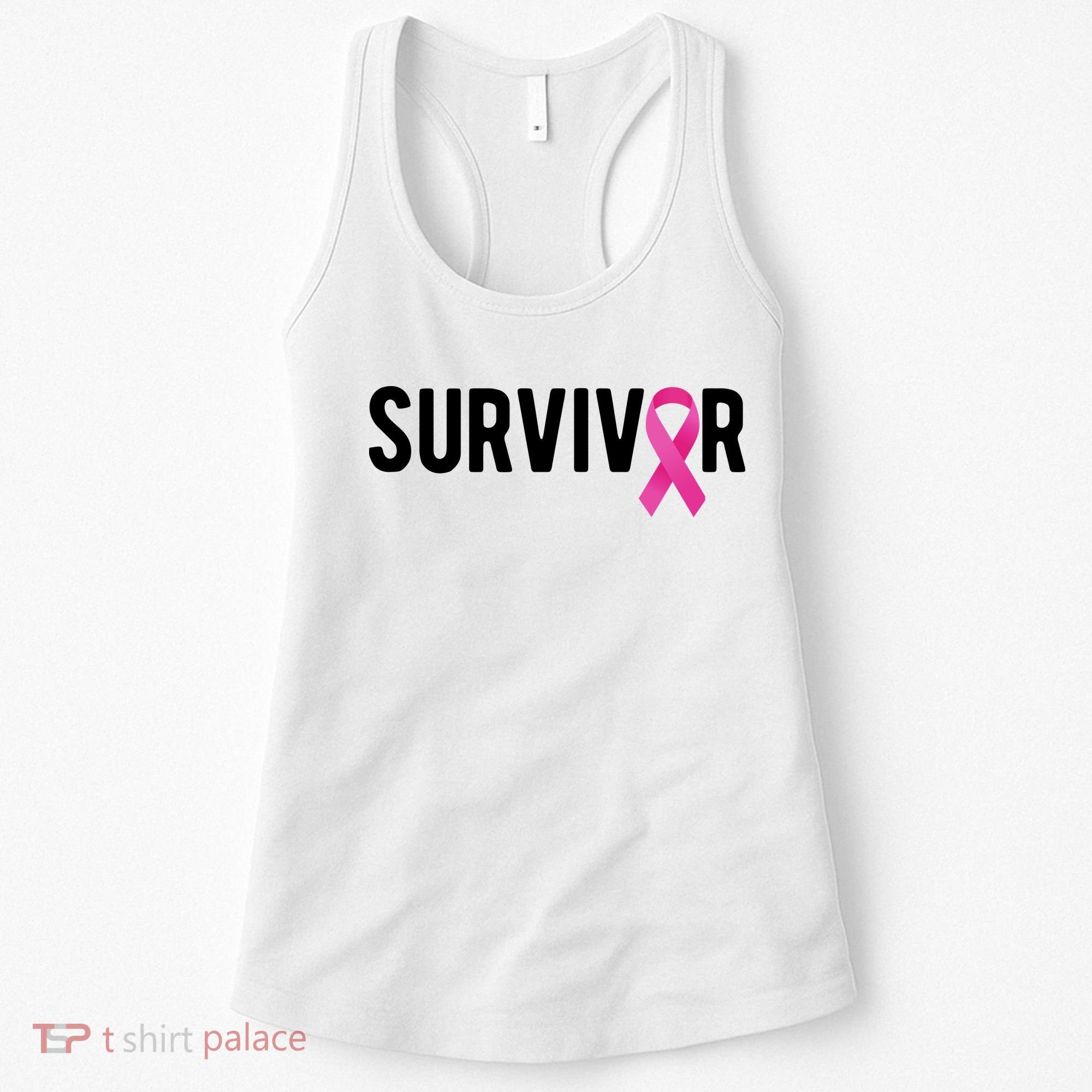 Survivor Breast Cancer Awareness Ribbon Women's Tank Top